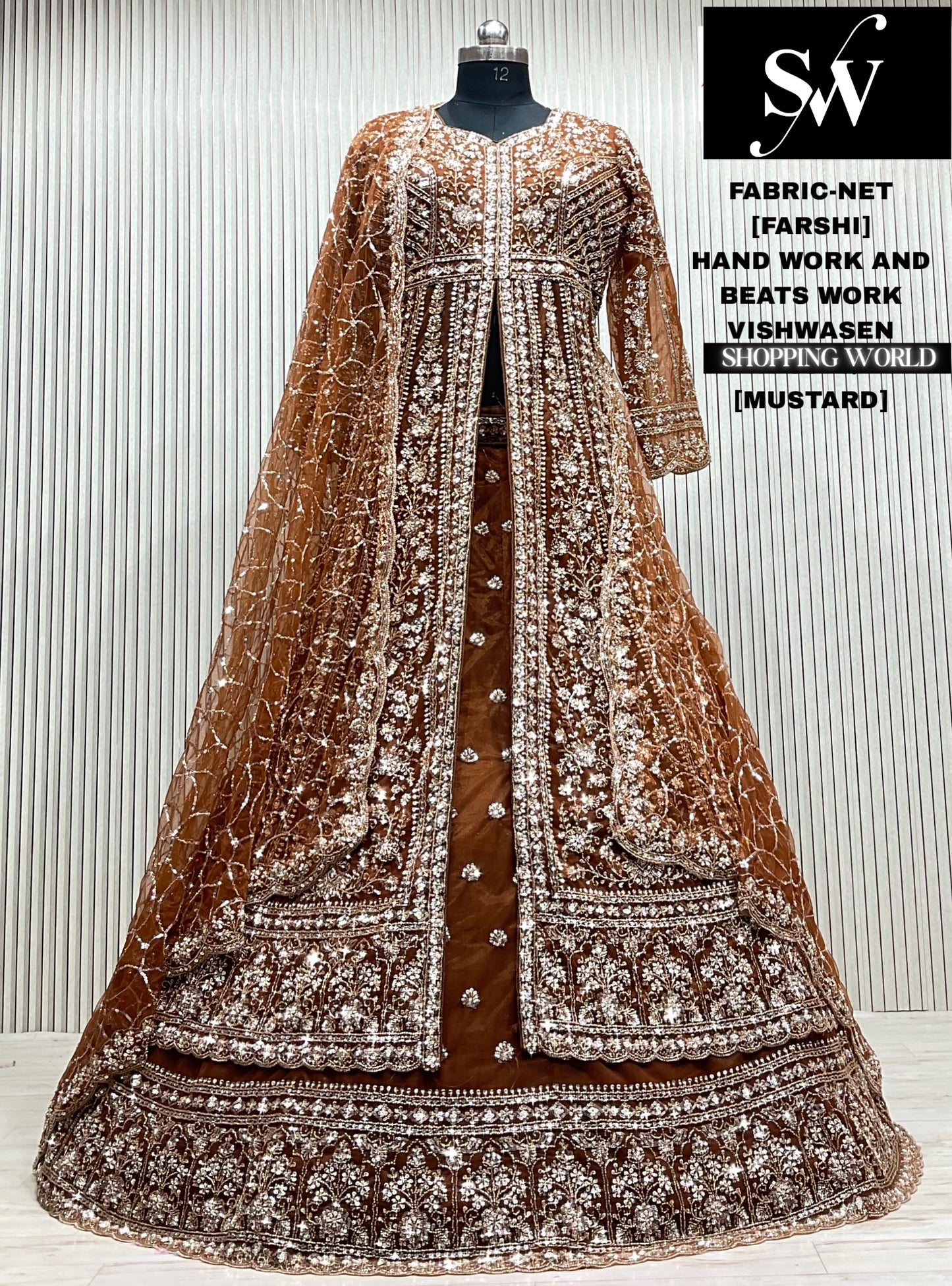 Maroon net Long Farshi Garara Indo Western Dress