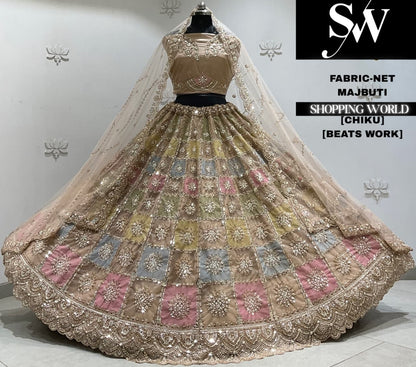 Pink net Lehenga