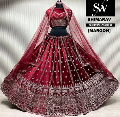 maroonLehenga