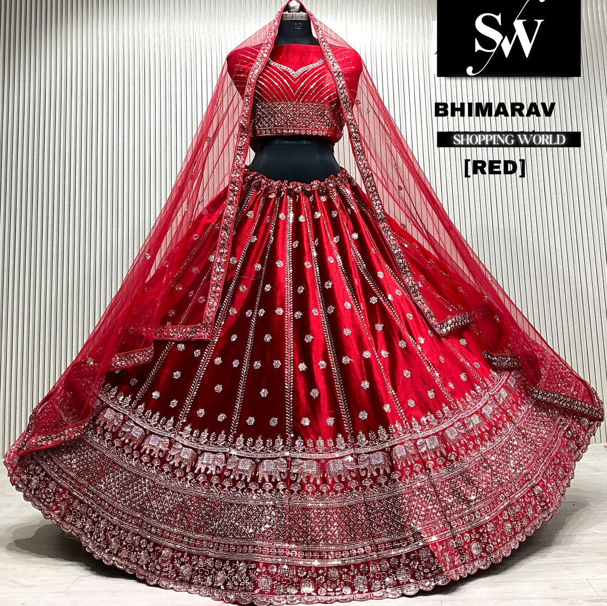 maroonLehenga