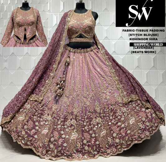 Rani pink crop top lehenga