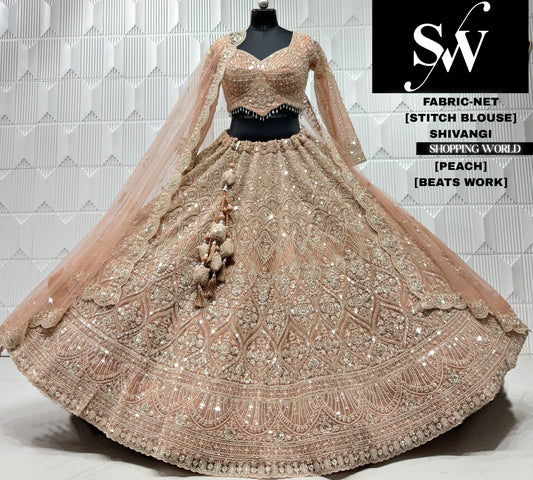Mehendi green crop top lehenga