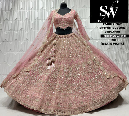 White net crop top lehenga