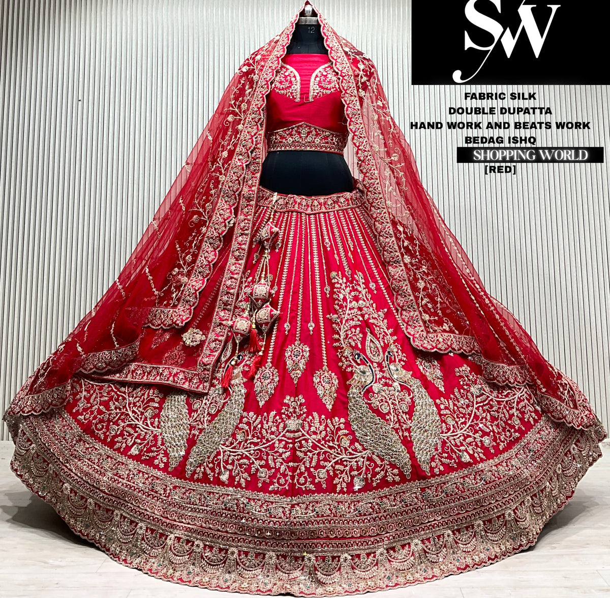 Red bridal Lehenga