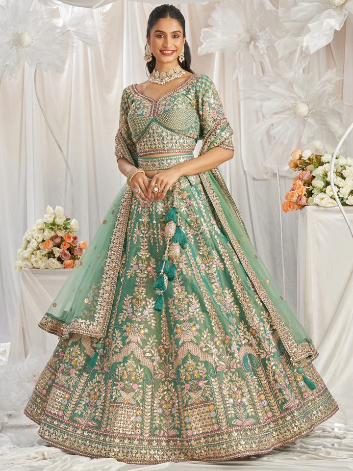 Amazing pista green Lehenga Amazing pista green Lehenga