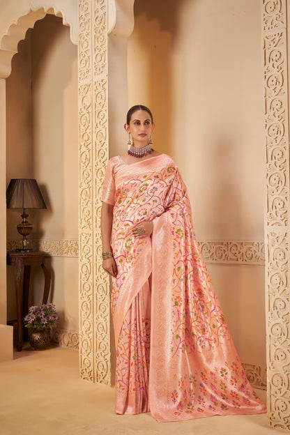 Light pink Mirracle Saree 6105
