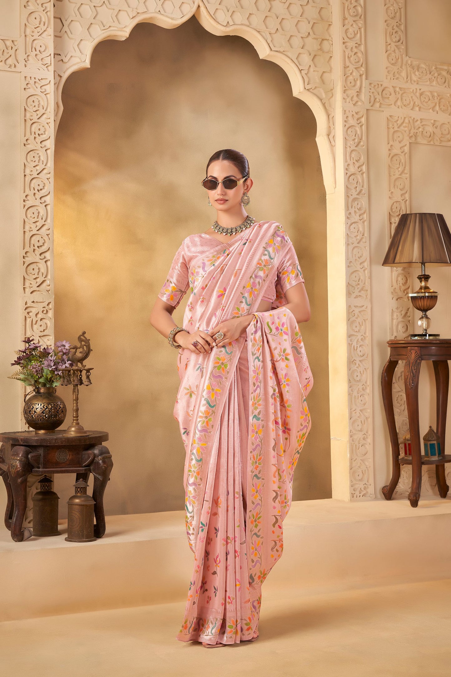 Pink Mirracle Saree 6107