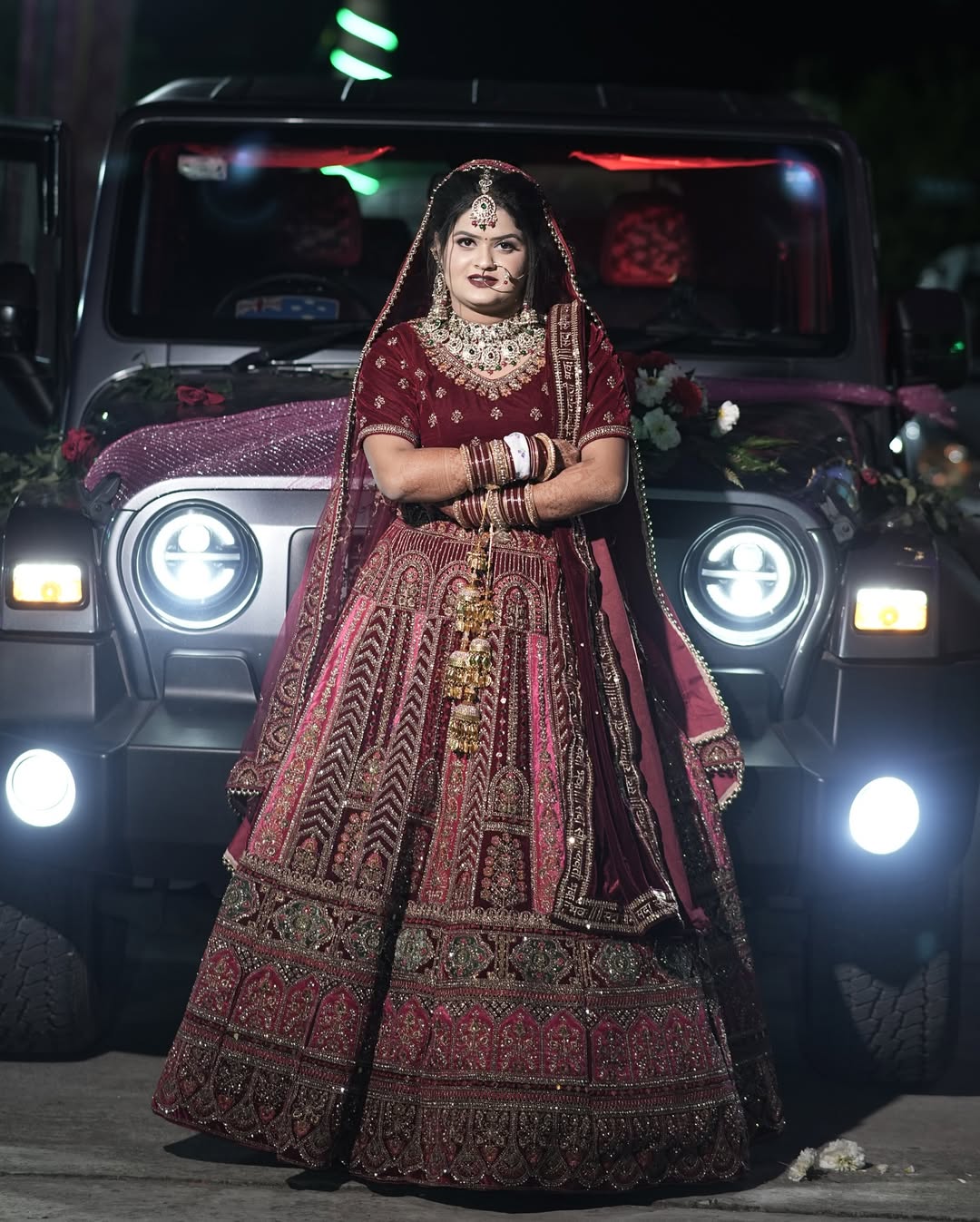 Stunning Hot pink heavy bridal lehenga ( happy customer) Stunning Hot pink heavy bridal lehenga ( happy customer)