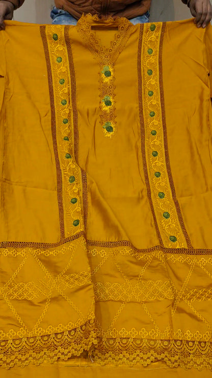 Yellow designer Ladies Suits