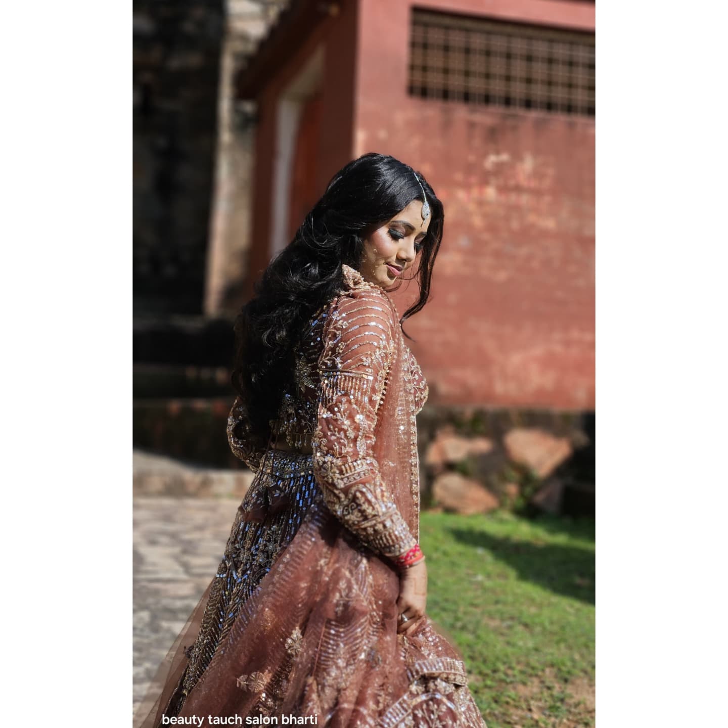Fabulous white Crop top Lehenga