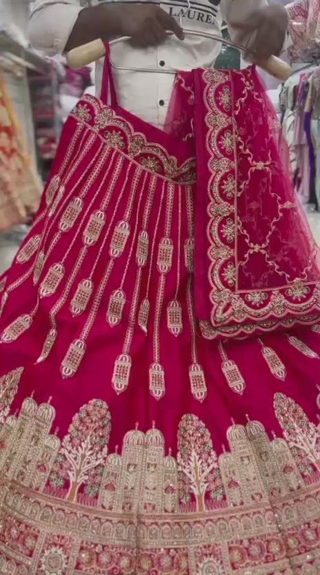 Rani Pink Bridal Lehenga