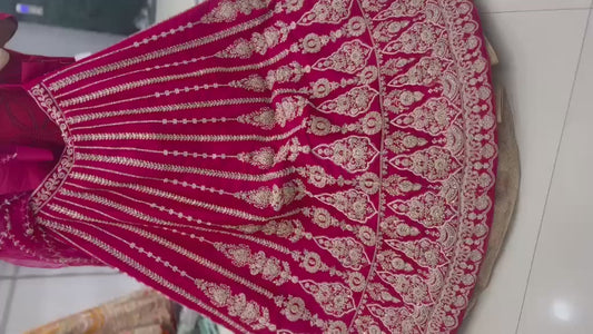 Rani Pink Bridal Lehenga