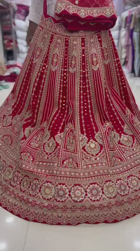 Rani Pink Bridal Lehenga