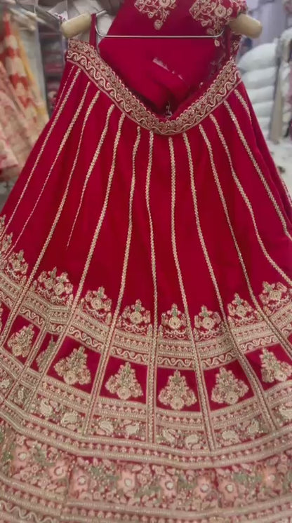 Rani Pink Bridal Lehenga