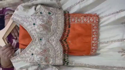 Hot Pink Crop Top Lehenga