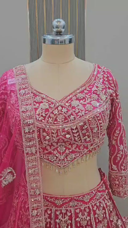 Fabulous blue Crop top Lehenga