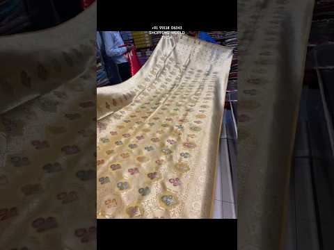 Gorgeous golden chiku saree