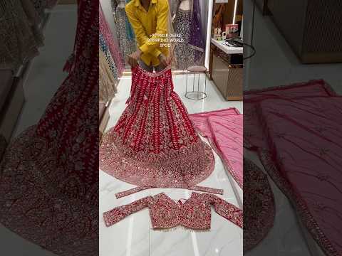 Delightful Red Crop Top Ready to wear Lehenga