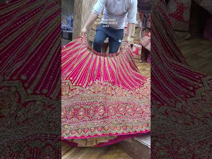 Charming rani pink bridal Lehenga