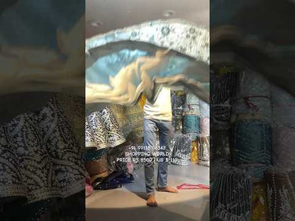 Increíble lehenga azul cielo