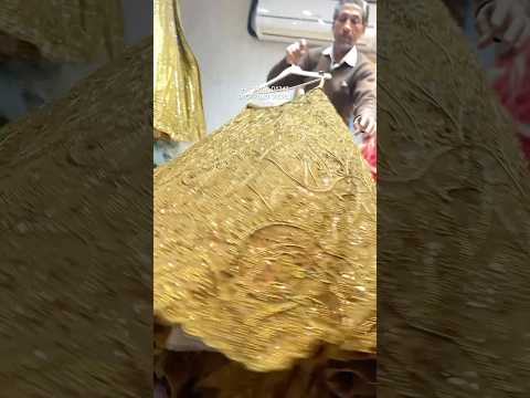 Awesome golden crop top Lehenga