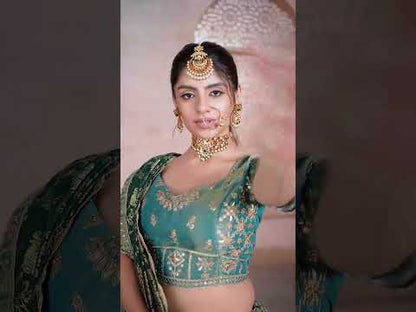 Fabulous green girlish lehenga 61