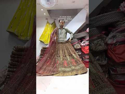 Astonishing maroon bridal Lehenga