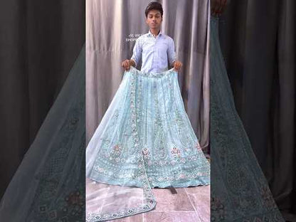 Fair sky blue Lehenga