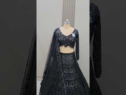 Fabulous peacock golden crop top Lehenga happy customer