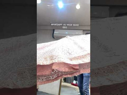 Fair pink crop top lehenga