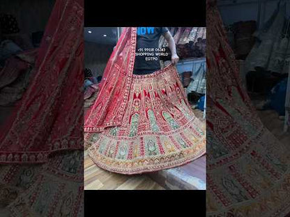 Khoobsurat red bridal Lehenga