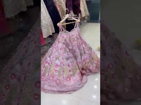 Beautiful Pink Pdp Ready to wear Crop top Lehenga