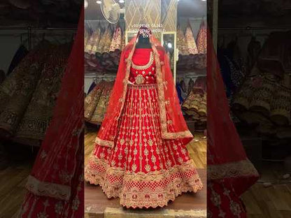 Khoobsurat red bridal Lehenga