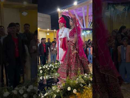 Designer maroon heavy bridal lehenga ( happy customer)