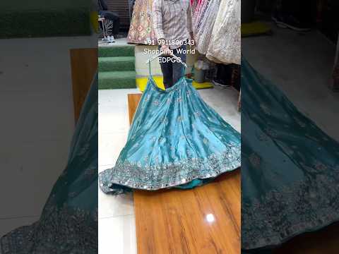 Sky Blue Mirror Work Lehenga