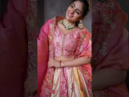 Elegant pink lehenga 73