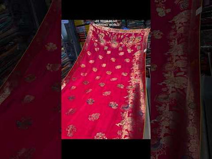 Attractive red saree