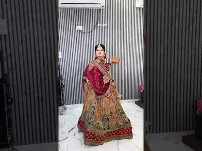 Royal mustard heavy bridal lehenga ( happy customer)
