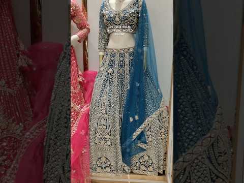 Glamorous blue Crop Top Lehenga
