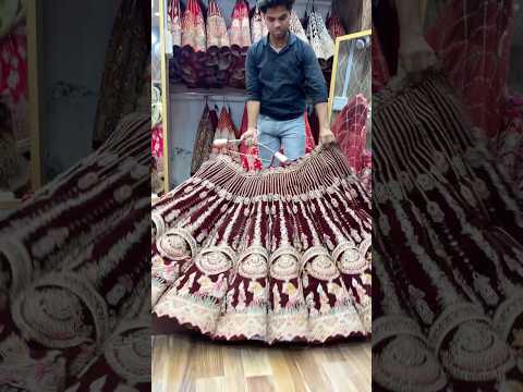 Maroon Doli Barat Ball Bridal Lehenga