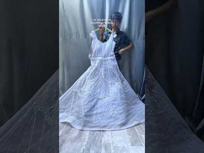 Gorgeous baby pink lavender lilac gown