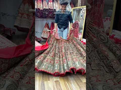 Red Ball Bridal Lehenga