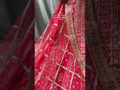 Majestic red bridal lehenga