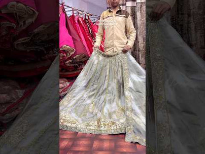 Amazing grey bridal Lehenga