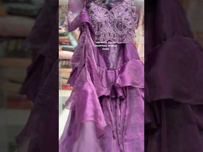 Astonishing purple lehenga❤️