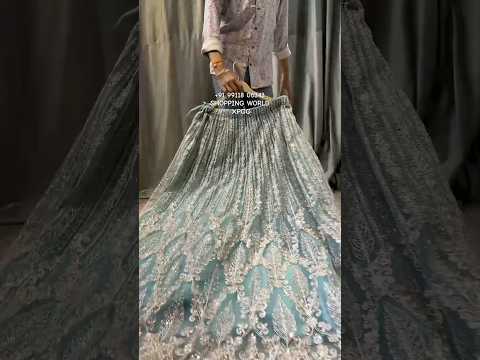 Lovely blue crop top lehenga