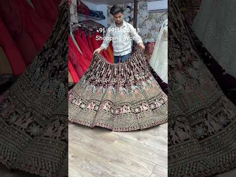 Dark Maroon Doli Barat Peacock Ball Bridal Lehenga