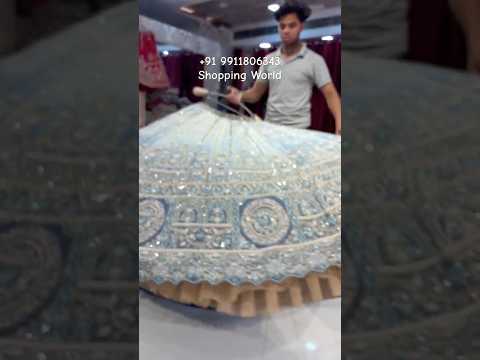 Blue double shade handwork zardozi Lehenga