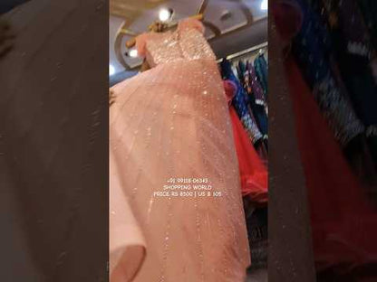 Designer Pink Dress gown