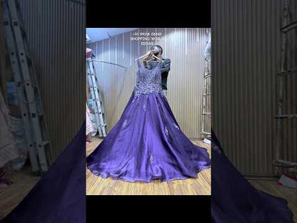 Amazing purple gown